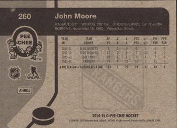 2014-15 O-Pee-Chee - Retro #260 John Moore Back