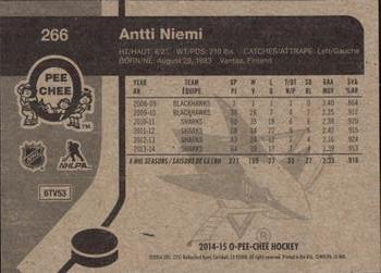 2014-15 O-Pee-Chee - Retro #266 Antti Niemi Back