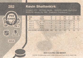 2014-15 O-Pee-Chee - Retro #282 Kevin Shattenkirk Back