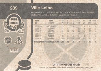 2014-15 O-Pee-Chee - Retro #289 Ville Leino Back