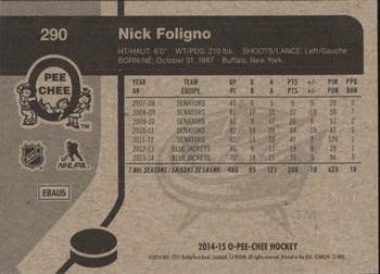 2014-15 O-Pee-Chee - Retro #290 Nick Foligno Back