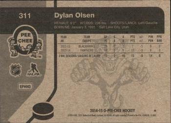 2014-15 O-Pee-Chee - Retro #311 Dylan Olsen Back