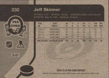 2014-15 O-Pee-Chee - Retro #330 Jeff Skinner Back