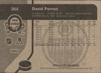 2014-15 O-Pee-Chee - Retro #364 David Perron Back