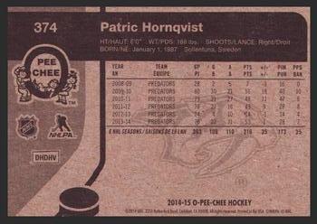 2014-15 O-Pee-Chee - Retro #374 Patric Hornqvist Back