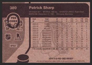 2014-15 O-Pee-Chee - Retro #389 Patrick Sharp Back