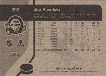 2014-15 O-Pee-Chee - Retro #390 Joe Pavelski Back