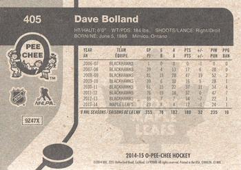 2014-15 O-Pee-Chee - Retro #405 Dave Bolland Back
