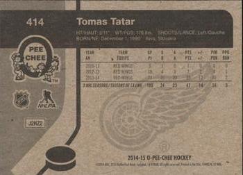 2014-15 O-Pee-Chee - Retro #414 Tomas Tatar Back