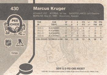 2014-15 O-Pee-Chee - Retro #430 Marcus Kruger Back