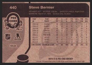 2014-15 O-Pee-Chee - Retro #440 Steve Bernier Back