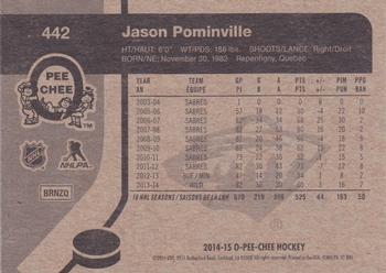 2014-15 O-Pee-Chee - Retro #442 Jason Pominville Back