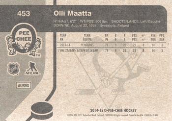 2014-15 O-Pee-Chee - Retro #453 Olli Maatta Back