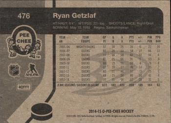 2014-15 O-Pee-Chee - Retro #476 Ryan Getzlaf Back