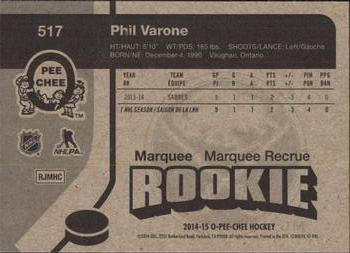 2014-15 O-Pee-Chee - Retro #517 Phil Varone Back