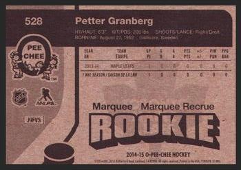 2014-15 O-Pee-Chee - Retro #528 Petter Granberg Back