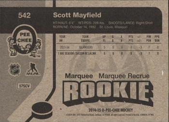 2014-15 O-Pee-Chee - Retro #542 Scott Mayfield Back