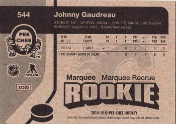 2014-15 O-Pee-Chee - Retro #544 Johnny Gaudreau Back