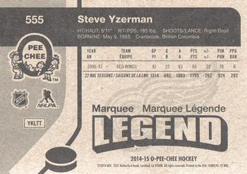 2014-15 O-Pee-Chee - Retro #555 Steve Yzerman Back