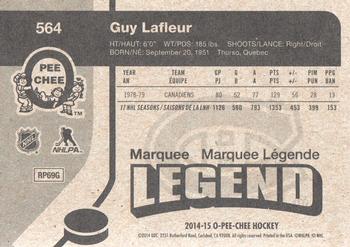 2014-15 O-Pee-Chee - Retro #564 Guy Lafleur Back