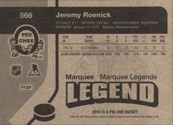 2014-15 O-Pee-Chee - Retro #566 Jeremy Roenick Back
