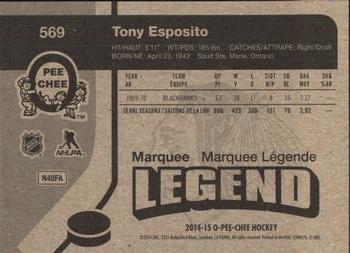 2014-15 O-Pee-Chee - Retro #569 Tony Esposito Back