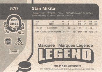 2014-15 O-Pee-Chee - Retro #570 Stan Mikita Back