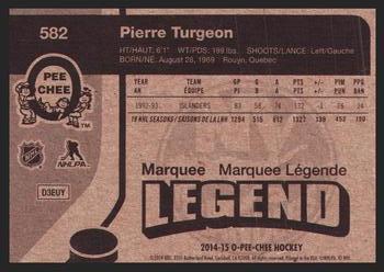 2014-15 O-Pee-Chee - Retro #582 Pierre Turgeon Back
