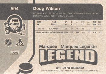 2014-15 O-Pee-Chee - Retro #594 Doug Wilson Back