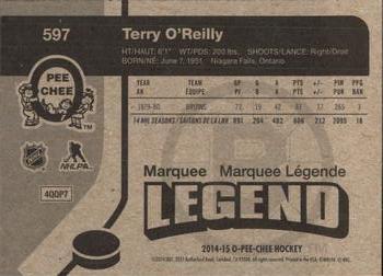 2014-15 O-Pee-Chee - Retro #597 Terry O'Reilly Back
