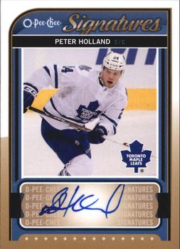 2014-15 O-Pee-Chee - Signatures #S-HO Peter Holland Front