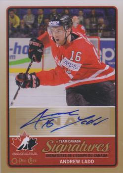 2014-15 O-Pee-Chee - Team Canada Signatures #TCS-AL Andrew Ladd Front