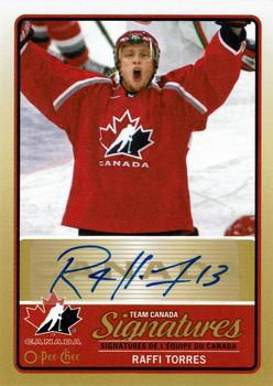2014-15 O-Pee-Chee - Team Canada Signatures #TCS-RT Raffi Torres Front