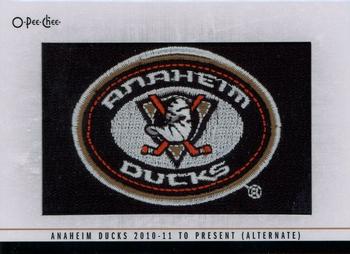 2014-15 O-Pee-Chee - Team Logo Patches #206 Anaheim Ducks 2010-11 to Present (Alternate) Front