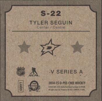 2014-15 O-Pee-Chee - V Series A #S-22 Tyler Seguin Back