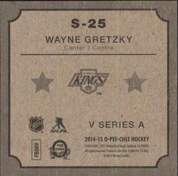 2014-15 O-Pee-Chee - V Series A #S-25 Wayne Gretzky Back