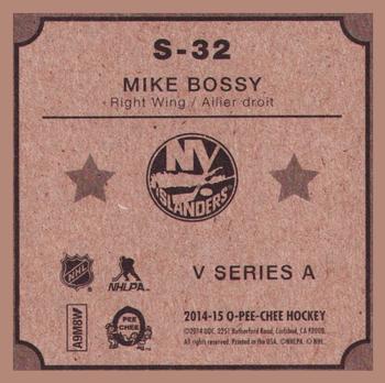 2014-15 O-Pee-Chee - V Series A #S-32 Mike Bossy Back