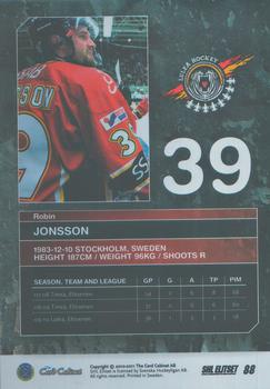 2010-11 SHL Elitset #88 Robin Jonsson Back