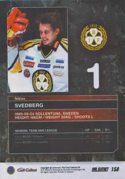 2010-11 SHL Elitset #158 Niklas Svedberg Back