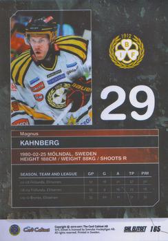 2010-11 SHL Elitset #165 Magnus Kahnberg Back