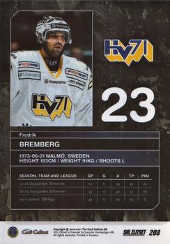 2010-11 SHL Elitset #208 Fredrik Bremberg Back
