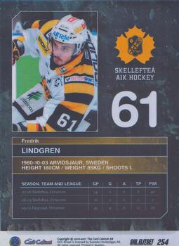 2010-11 SHL Elitset #254 Fredrik Lindgren Back