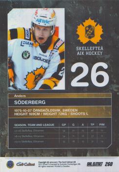 2010-11 SHL Elitset #260 Anders Söderberg Back