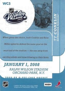 2008-09 O-Pee-Chee - Winter Classic Highlights #WC5 Ty Conklin Back