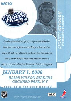 2008-09 O-Pee-Chee - Winter Classic Highlights #WC10 Sidney Crosby Back