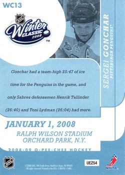 2008-09 O-Pee-Chee - Winter Classic Highlights #WC13 Sergei Gonchar Back