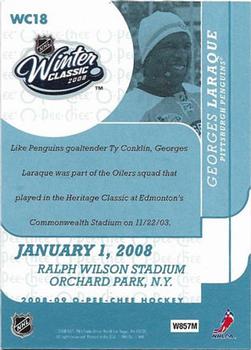 2008-09 O-Pee-Chee - Winter Classic Highlights #WC18 Georges Laraque Back
