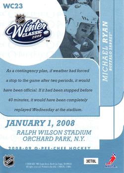 2008-09 O-Pee-Chee - Winter Classic Highlights #WC23 Michael Ryan Back