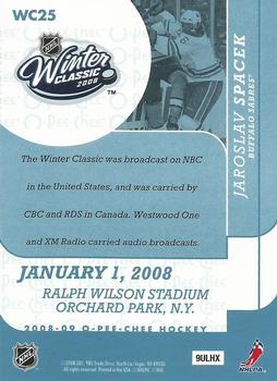 2008-09 O-Pee-Chee - Winter Classic Highlights #WC25 Jaroslav Spacek Back