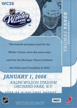 2008-09 O-Pee-Chee - Winter Classic Highlights #WC28 Thomas Vanek Back